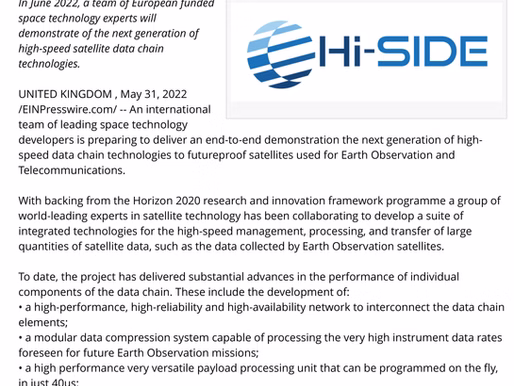 Hi-SIDE demonstration is almost here!